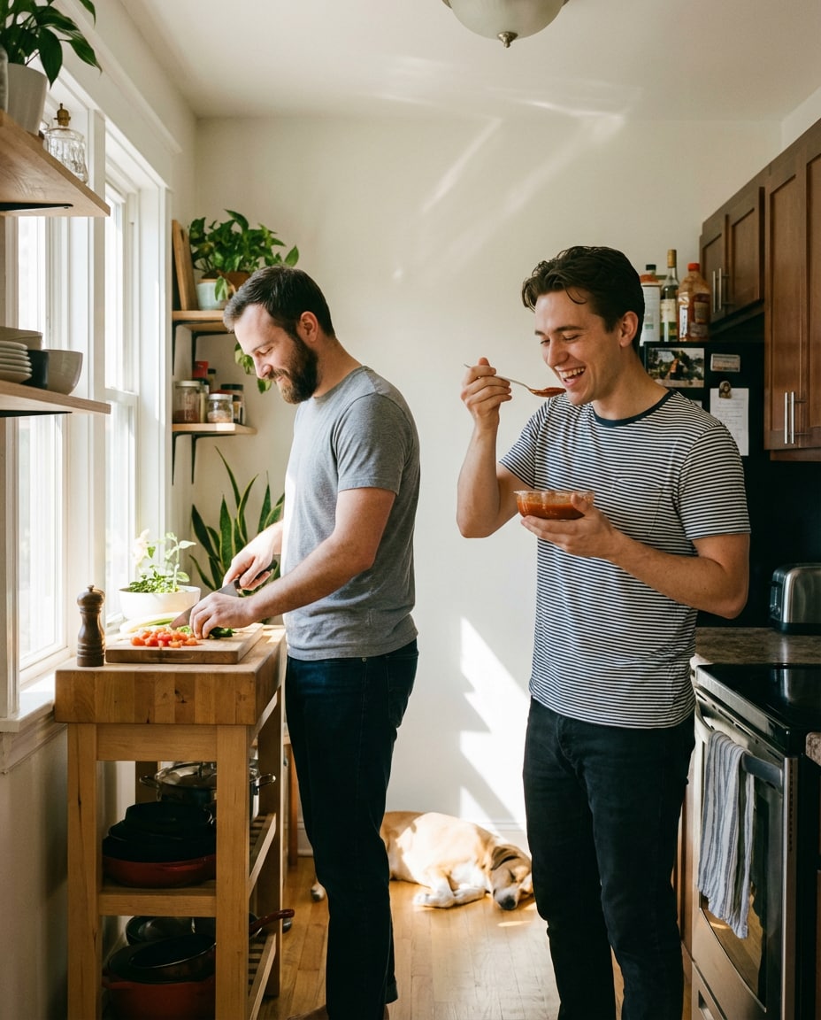 Sunday Kitchen AI portrait example — Gemini Brother Prompts