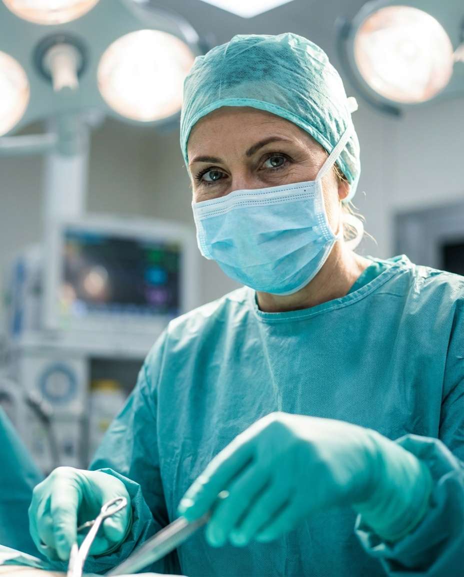Surgeon Under Lights AI portrait