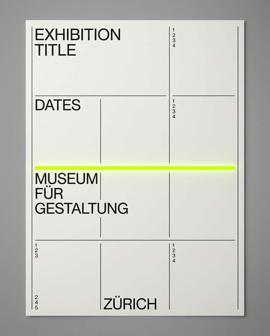 Swiss Grid Minimal AI portrait — Geometric Poster Prompts