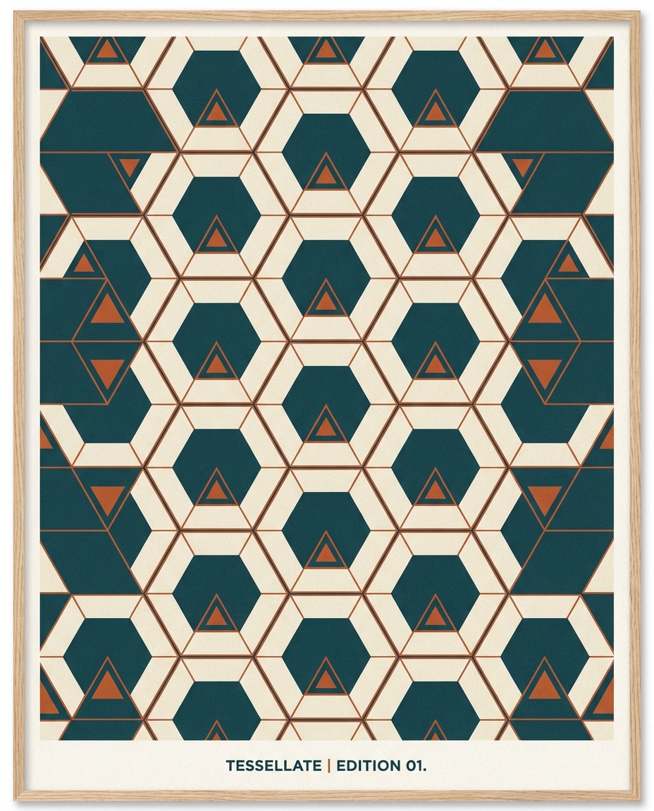 Tessellation Tiles AI portrait