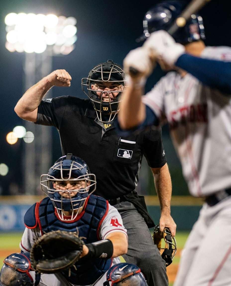 Umpire Call Closeup AI portrait — Gemini AI Baseball Photo Prompts