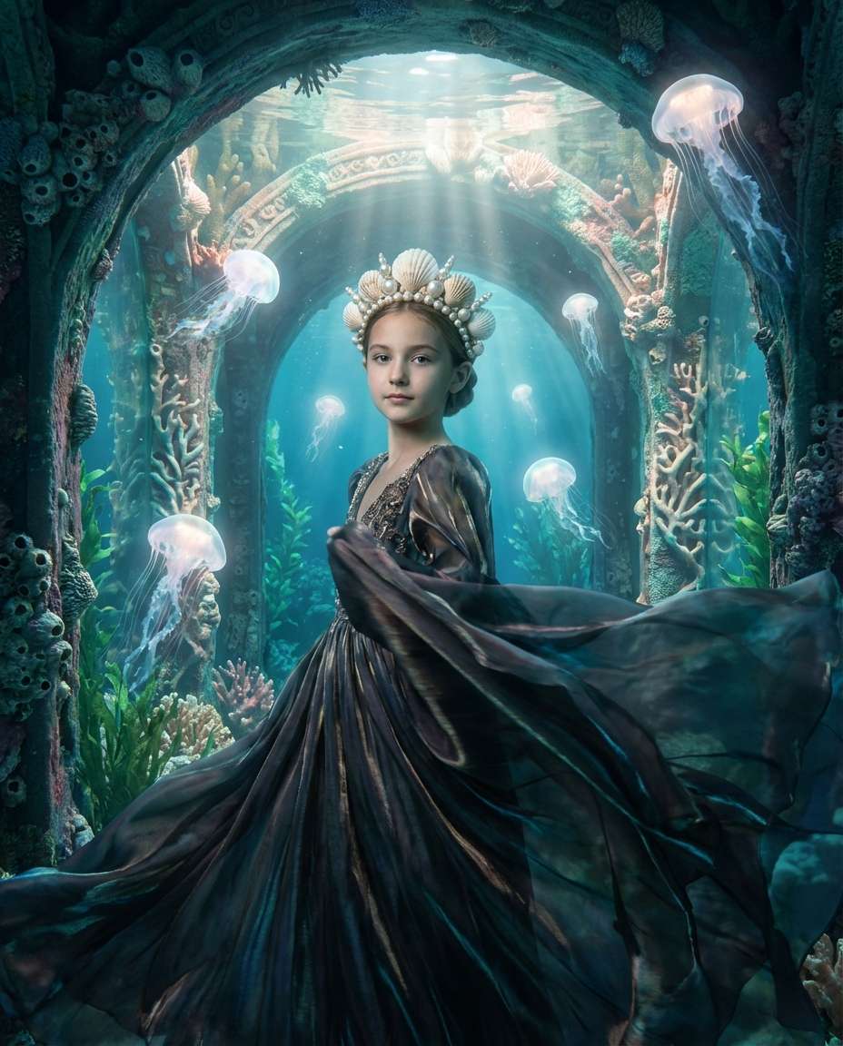 Underwater Palace Heir AI portrait