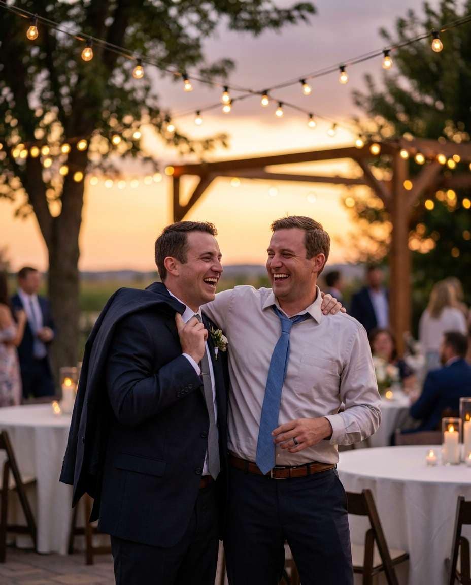 Wedding Guest Moment AI portrait — Gemini Brother Prompts