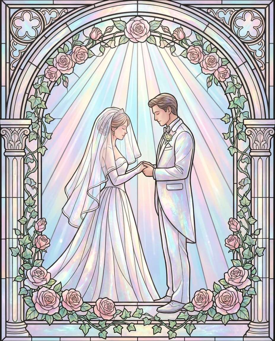 Wedding Vow Panel AI portrait