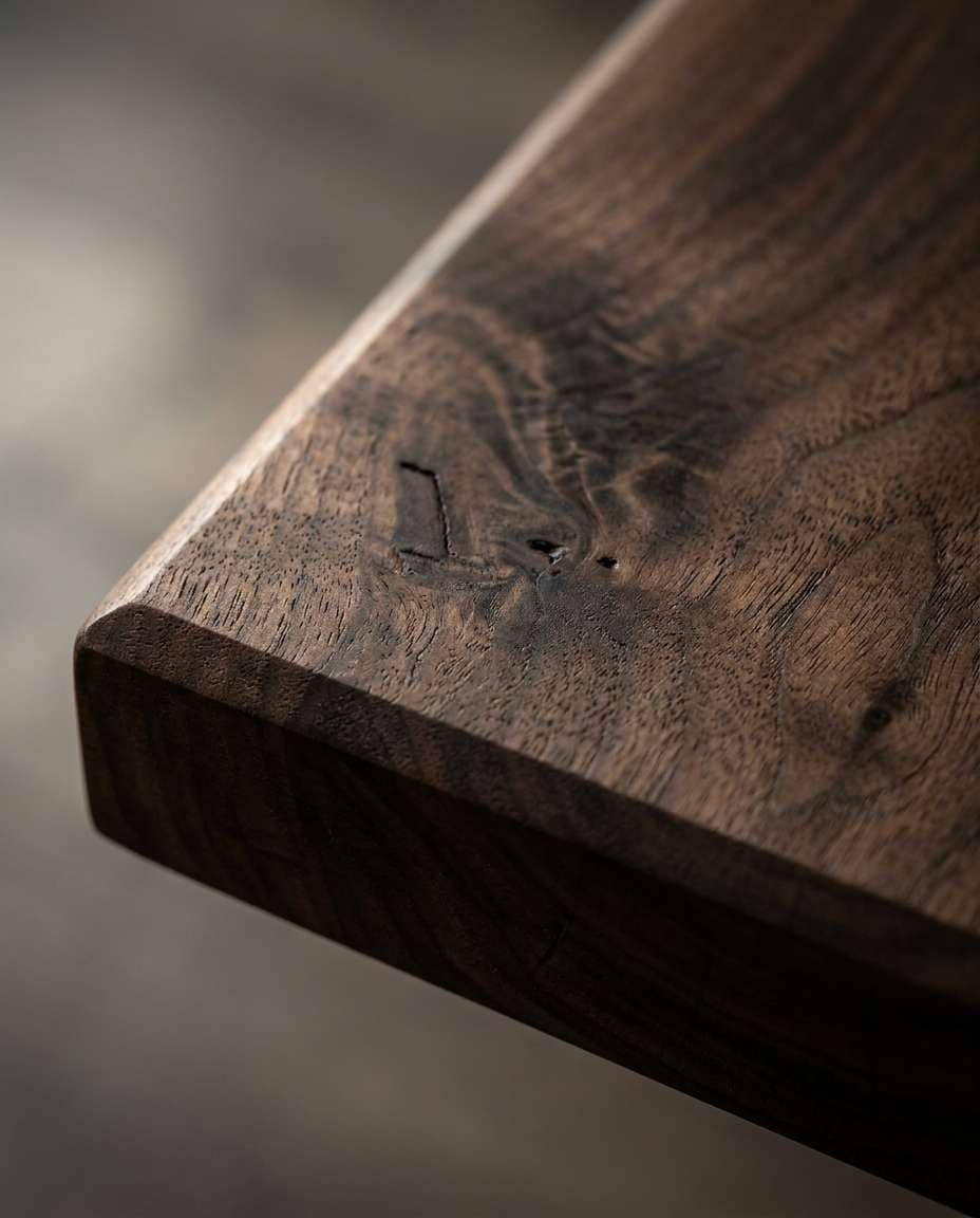 Wood Grain Macro AI portrait — Gemini AI Prompt for Furniture