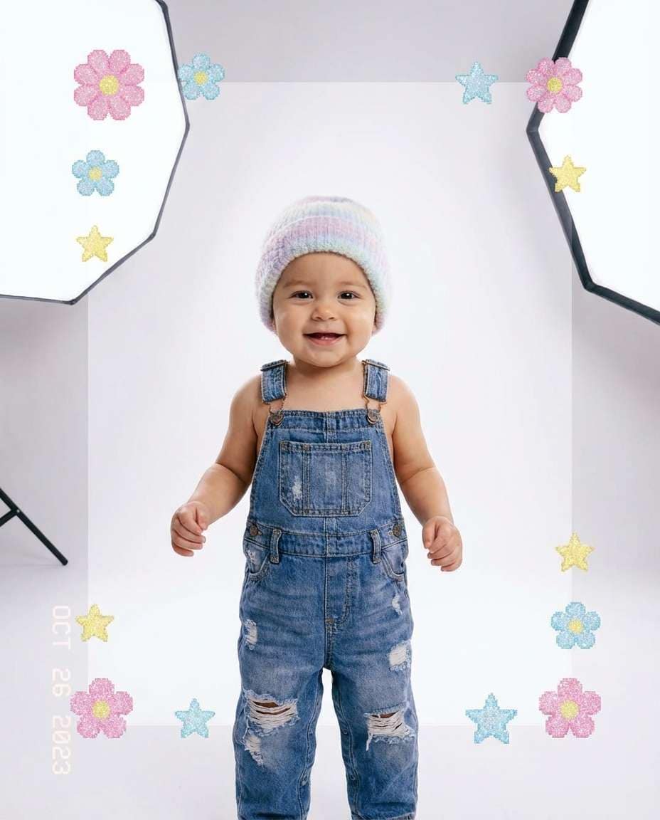 Y2K Floral Sticker Look AI portrait