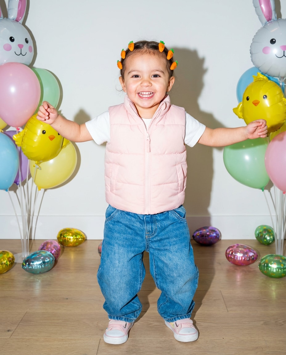 Y2K Sticker Aesthetic AI portrait example — AI Easter Baby Photography Prompt