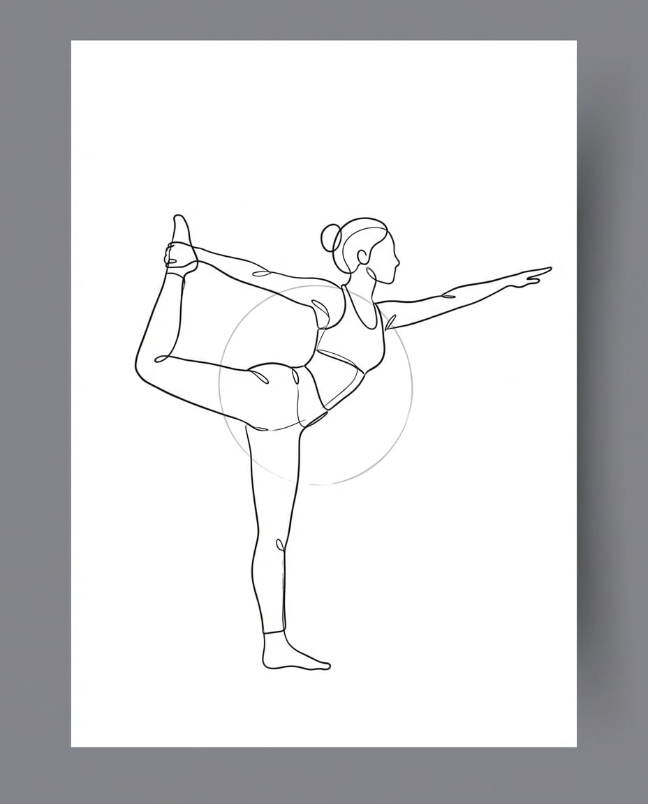 Yoga Flow Silhouette AI portrait
