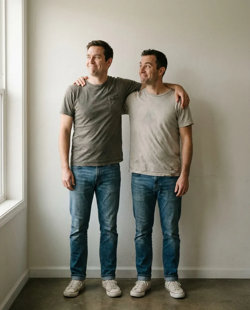 Childhood Recreate AI portrait example — Gemini Brother Prompts