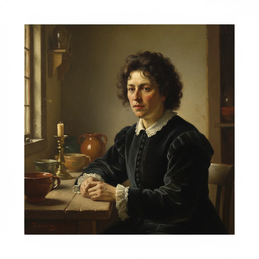 Dutch Golden Age Kitchen AI Portrait AI portrait example — Fine Art & Painting