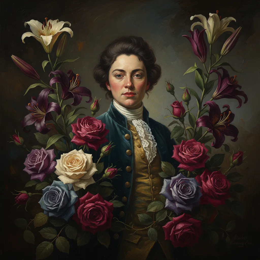 Floral Still Life Portrait AI Trend AI portrait example — Fine Art & Painting