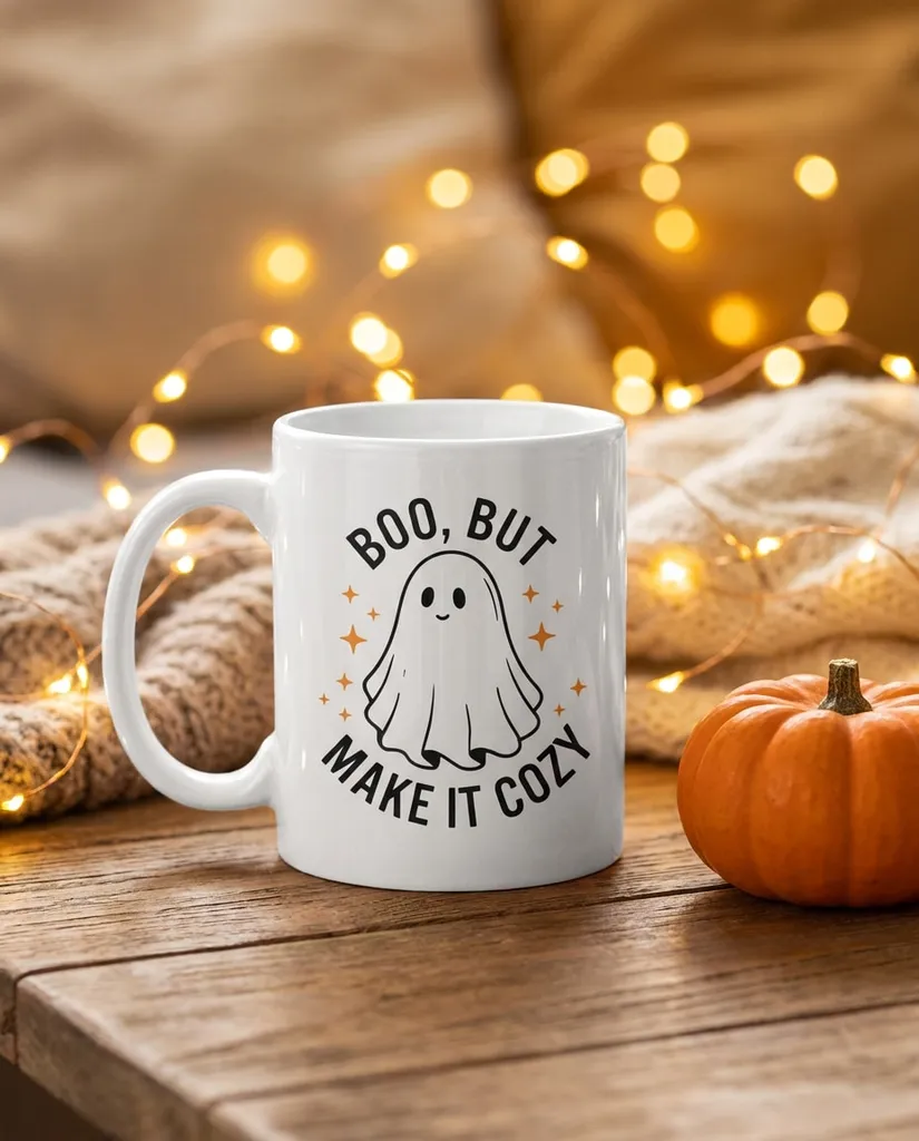 Halloween Spooky Cute AI portrait example — Gemini AI Mug Design prompts