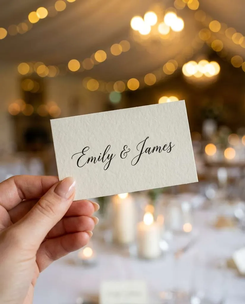 Hand Holding Place Card AI portrait example — AI Place Card Prompts