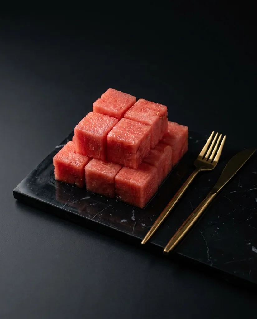 Luxury Black Marble AI portrait example — Copy-Paste Free Gemini and ChatGPT AI Watermelon Image Prompts