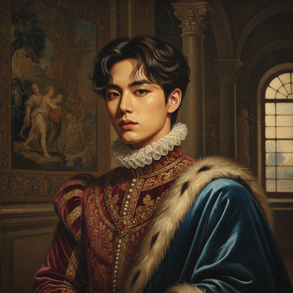 Renaissance Oil Painting K-Pop Idol AI AI portrait example — K-Pop & Idol